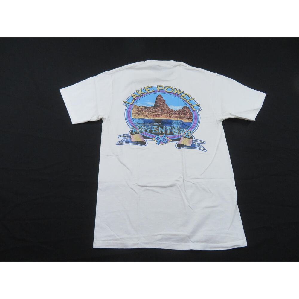 Lake Powell Adventure T-shirt Sz M White, 1990s